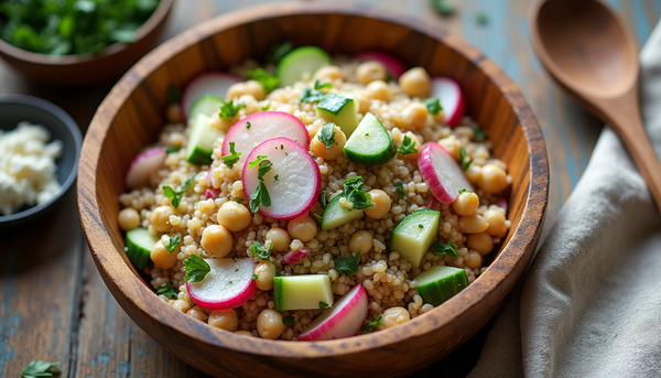 Why I'm Obsessed with This Messy Spring Farro Salad